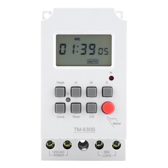Brynna Electric Timer Digital 110V Digital Electric Durable Programmable Smart Control Switch Timer