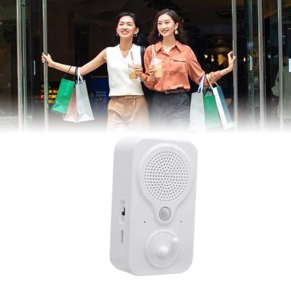 Brynna Entrance Reminder DeviceVoice Alert Entry System, Voice Prompt Device DIY Recording Sensitive Quick Alerts for Business Store