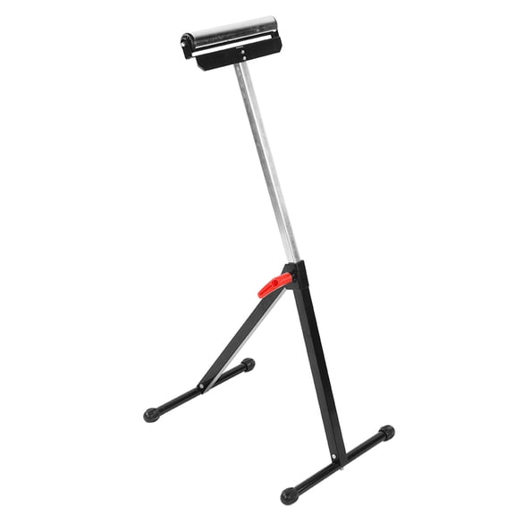 Brynna Equipment Accessory Saw Support, Chrome Plated Roller Stand with Steel Base for Furniture Repair