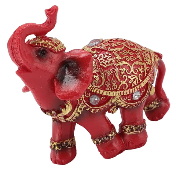 Brynna Feng Shui Elephant Figurine Home Decor Elephant Statue, Compact Feng Shui Lucky Elephant Figurine for Living Room S