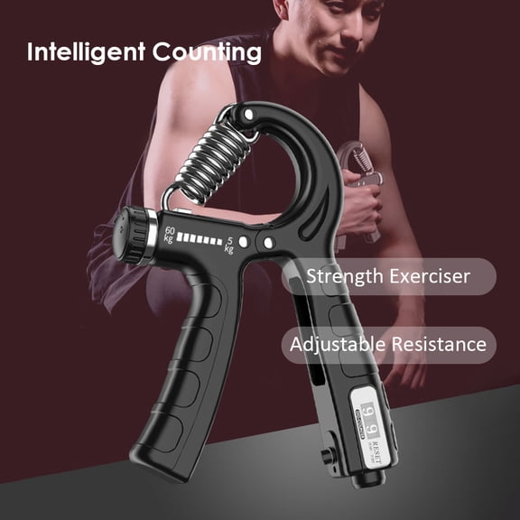 Brynna Fingers ExerciserGrip Hand Gripper Adjustable Resistance Hand Grip Strength Trainer Fingers Wrist Forearm Exerciser Workout Gear Home Gym Exercise Equipment