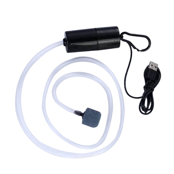 Brynna Fish Aerator Fish Tank Air Pump, Mini Fish Tank Aerator for Outdoor for Household Black