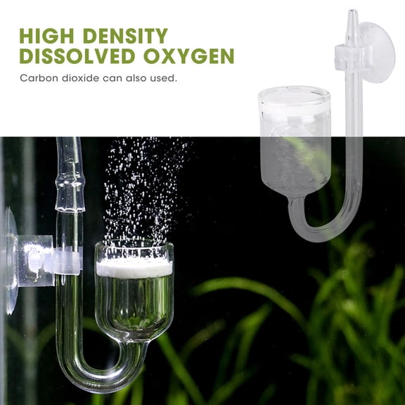 Brynna Fish CO2 Diffuser Co2 Atomizer, Glass Material Acid and Alkali Resistant Aquarium Co2 Diffuser for Aquarium