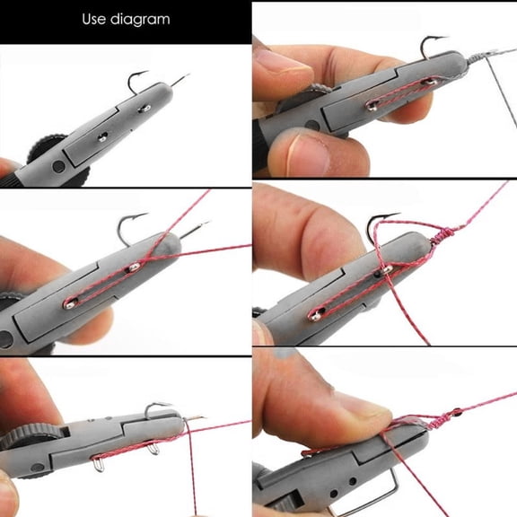 Brynna Fishing Line Tie ToolFishing Line Tie Tool Nail Knot Fast Tying Tool Hook Tier Easy to Use Lightweight Portable ABS Fishing Knot Tool with Simple Operation Design for Fishing Lovers