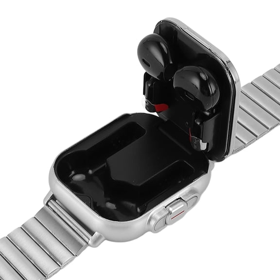 Brynna Fitness Earbuds Watch Touch Screen Smart Watch, Sleep Detection Fitness Detection Fitness Tracker Smart Watch Sedentary Reminder Exercise Mode for for Sleep
