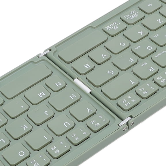 Brynna Foldable KeyboardPortable Keyboard, 67 Keys Foldable Keyboard Bluetooth 5.1 for Tablet Green