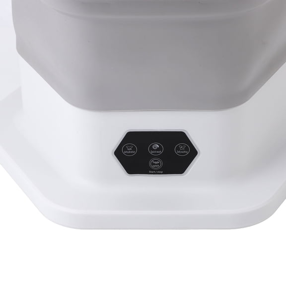 Brynna Foldable Laundry Washer Mini Bucket Washer, Washing Machine Foldable Multifunctional Ultra Cleaning for Baby Clothes Pet Garments for Home Travel Gray