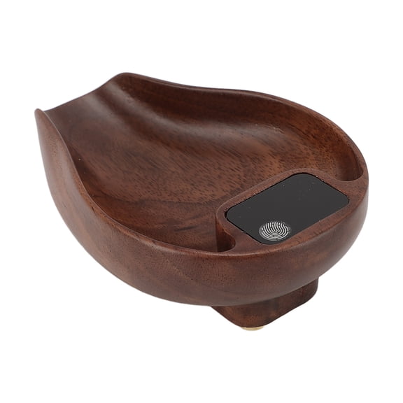 Brynna Food Scale Tea Scale, Rechargeable Food Scale Walnut Color 0.3 To 200g Range 0.1g 0.01oz Resolution with Tea Stirrer for Portion Control