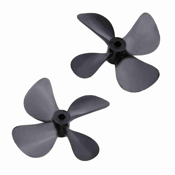 Brynna Full Immersion PropellerRC Model Boat Accessory 4x60mm High Strength Plastic 4-Blade Propeller Kit for RC Underwater Boat