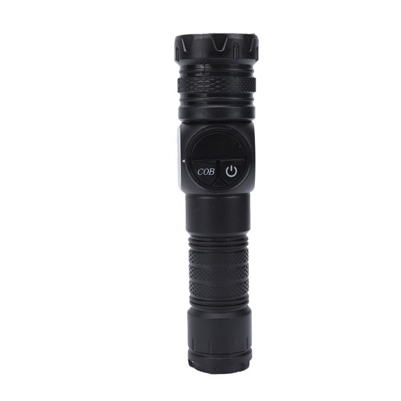 Brynna Handheld Flashlight with BaseBright Rechargeable Flashlight High Luminous Flux Daul Light Source Telescopic Zoom Flashlight with Magnetic Base for Camping Hiking Emergency