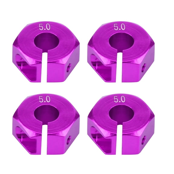 Brynna Hex Hub Adapter MountHex Hub Adapter, Aluminum Alloy Wheel Hex Hub Adapter, 12mm, 4 Pack for 1/10 Scale RC Car, sturdy, Easy Installation, Great Enhancement for Your Model