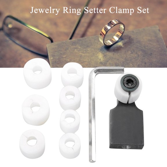 Brynna Jewelry Setting Kit Jewelry Ring Processing Tool Setter Clamp Channel Diamond Stone Setting Tool Kit for Jewelry Designing Repairing Polishing Stainless Steel