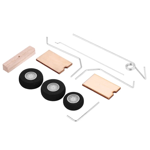 Brynna KT Aircraft Landing GearKT Wheels Landing Gear, Universal Set of RC Accessories, Great for Beginners and Experts, Easy to Install with Safe Landings for Fixed Wing Model Aircraft