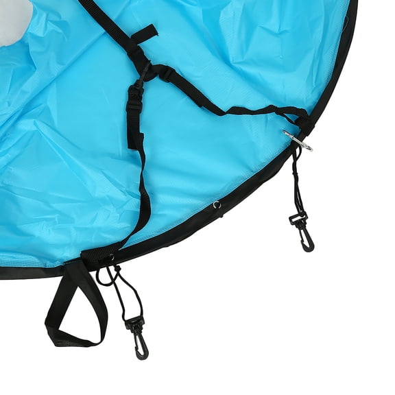 Brynna Kayak AccessoriesCompact Design, Easy Set Up, Strong Kayak Sail 108cm, Red, Green, Blue, View Behind Clear Window Sail, Suitable for Kayaks, Canoes, Inflatables, Boats, UV , Clips to Control
