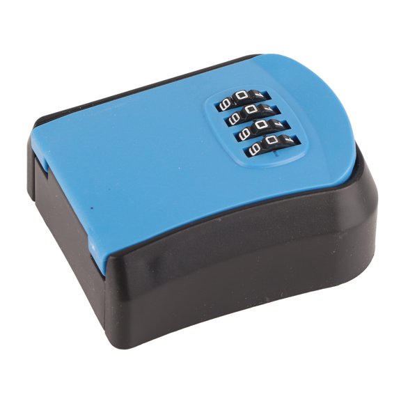 Brynna Key Storage Box Waterproof Key Storage Box, 4 Digit Password Impact Combination Lock Box Wide Applicability Wear for Home Red,Black,Orange,Grey,Blue