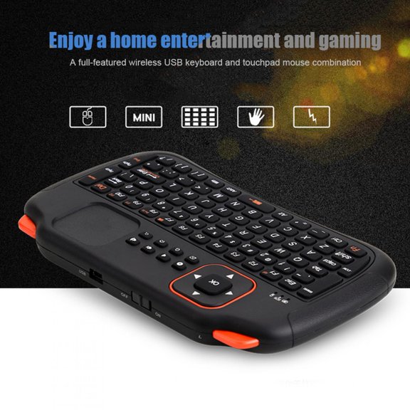 Brynna Keyboard for USB Keypad, 83 Multi Function Portable Handheld 2.4G Wireless Keypad with Touchpad for Playing Games for Remote Control