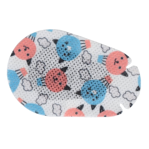 Brynna Kids Adhesive Eye Patch Bandages Adhesive Eye Patches, Vision Training Stick Firmly Comfortable Fit Effective Light Block Amblyopia Eye Patches for Daily Use Panda Balloon Pattern