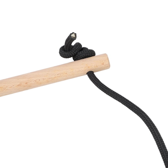 Brynna Kids Wooden Swing Rope LadderKids Climbing Rope Ladder, Easy To Install Multifunctional 5 Steps Wooden Kids Hanging Ladder for Climbing Game