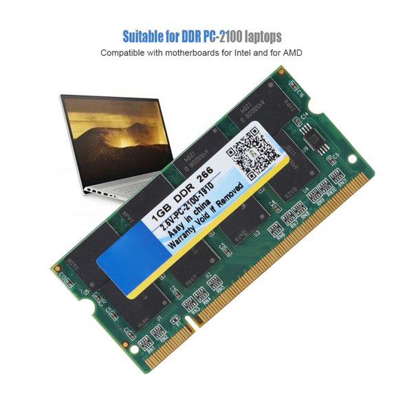 Brynna Laptop Memory DDRLaptop RAM DDR, Laptop RAM 1G Capacity for Laptop