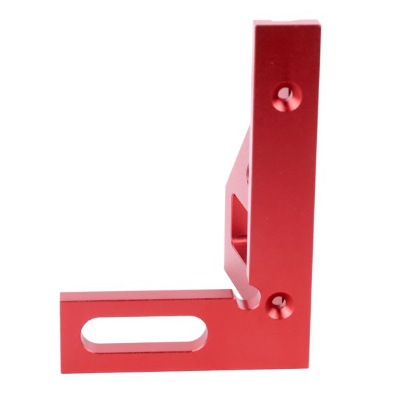 Brynna Layout Measuring Tool for Engineer Carpenter 45 90 Degree Woodworking Square Protractor, 3D Multi Angle Measuring Ruler Aluminum Alloy for Workpieces Red