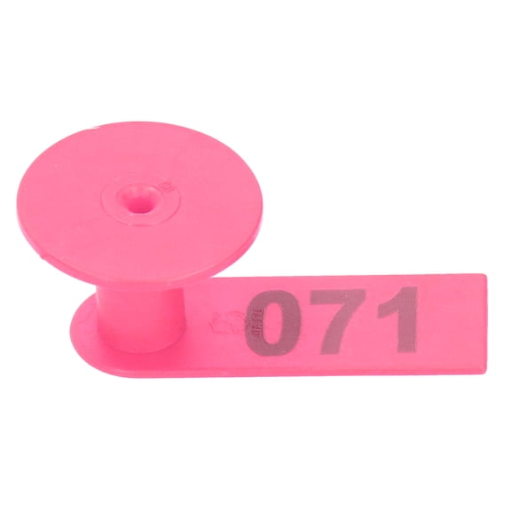 Brynna Livestock Accessory Numbered Ear Tag Marks, TPU Plastic Copper Earrings for Cow Dog Deer Horse Farm Animal Identification Livestock Accessory Tracking Management