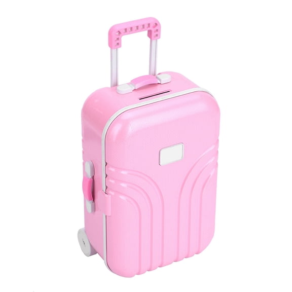 Brynna Luggage Toy Domary Baby Suitcase Toy Cute Plastic Rolling Suitcase Mini Luggage Box