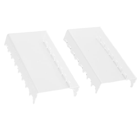 Brynna Makeup Brush Drying Rack Brush Horizontal Stand, Makeup Brush Holder Acrylic 2PCS with 8 Slots for Bedroom