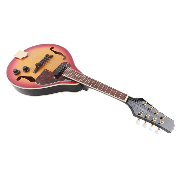 Brynna Mandolin Musical Instrument Mandolin Adjustable 8 String Electric A Style Mandolin Rosewood Fingerboard String Instrument with Cable Strings Cleaning Cloth