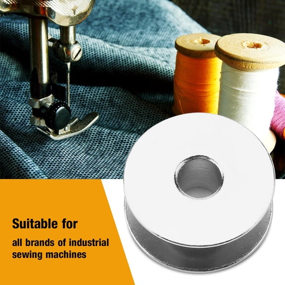 Brynna Metal Bobbin Spools Metal Sewing Bobbins,100pcs for Universal Industrial Sewing Machines,,,Winder Slot,Crafted Fit, long Service Life