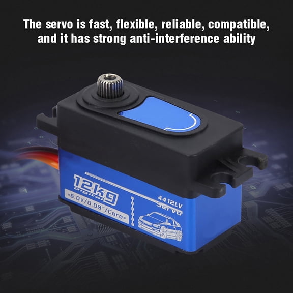 Brynna Metal Digital Servo1:10 Remote Control Drift SPT4412LV 12KG Digital Servo Large Torsion Metal Gear RV