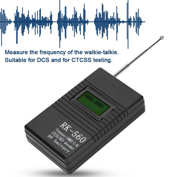 Brynna MeterMeter Accurate RK560 50MHz-2.4GHz Frequency Counter Meter Portable Handheld Radio Frequency Testing