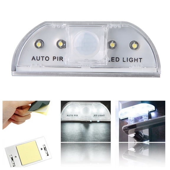 Brynna Motion Detectors Intelligent PIR Infrared Automatic Sensor Motion Detector Keyhole Lock Light 4 LED Lamp