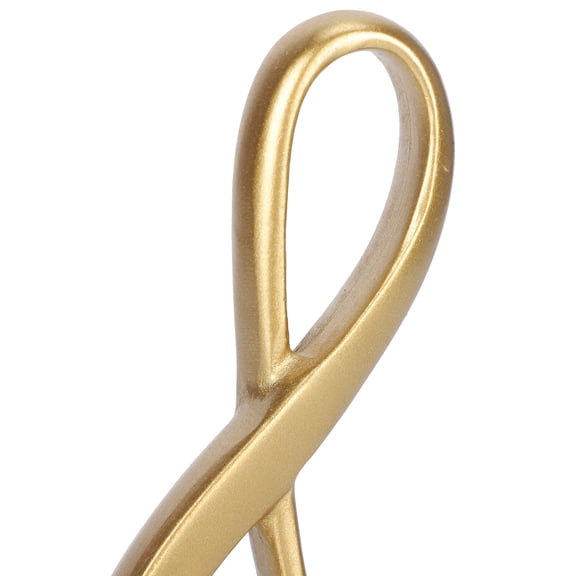 Brynna Music Symbol Ornaments Music Note Statue, Musical Note Sculpture Golden for Office for Desk for Home