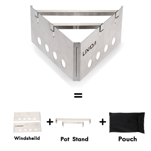 Brynna Outdoor StovesStove Portable Stainless Steel Lightweight Wood Stove Outdoor Cooking Picnic Camping Backpacking Burner