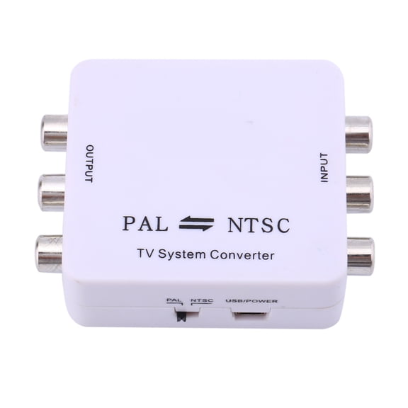 Brynna PAL NTSC Bi-direction ConverterBi Direction Mini Converter, TV System Converter Portable Flexible for PAL TV Format for NTSC TV Format