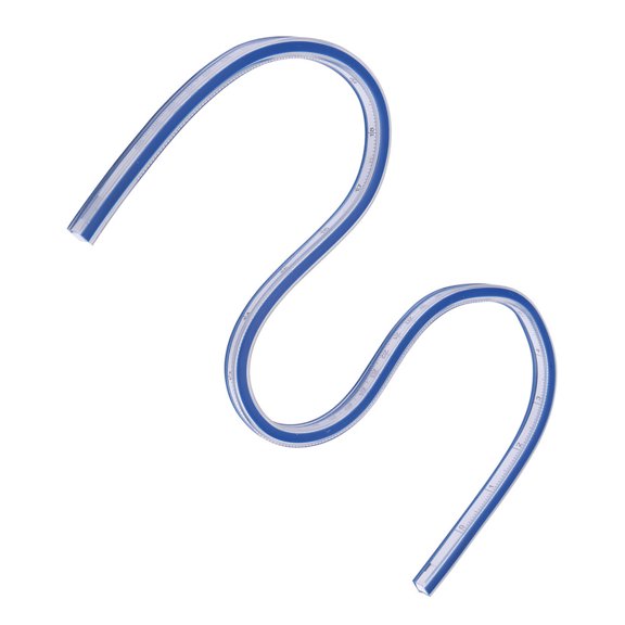 Brynna PLASTIC CURVE RULER STRONG VERSATILE BENDABLE DRAFTING TOOL ENGINEERING CONSTRUCTION SURVEYING CRAFT SUPPLIES