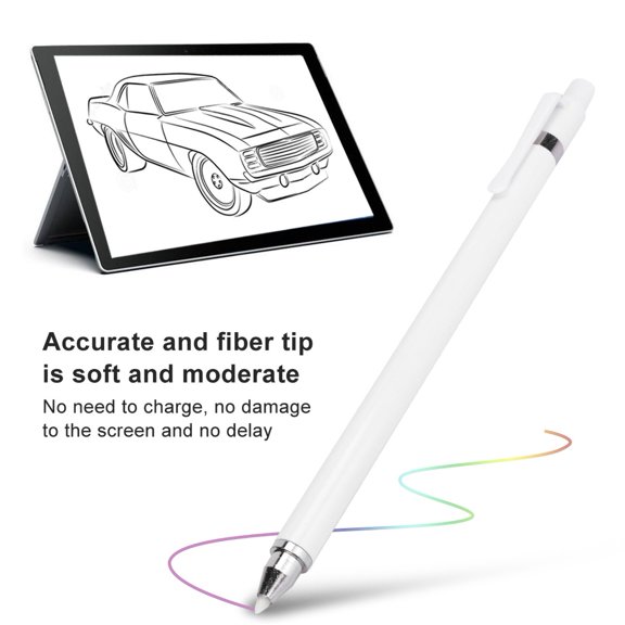 Brynna PenStylus Pen, Accurate Operation Touching Screen Pen for Tablet for Phone for Screen White