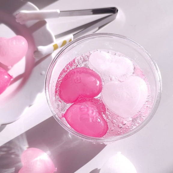 Brynna Pink Refreezable Ice Cubes Summer Refreezable Ice Cubes, PE Reusable Ice Cubes for Office