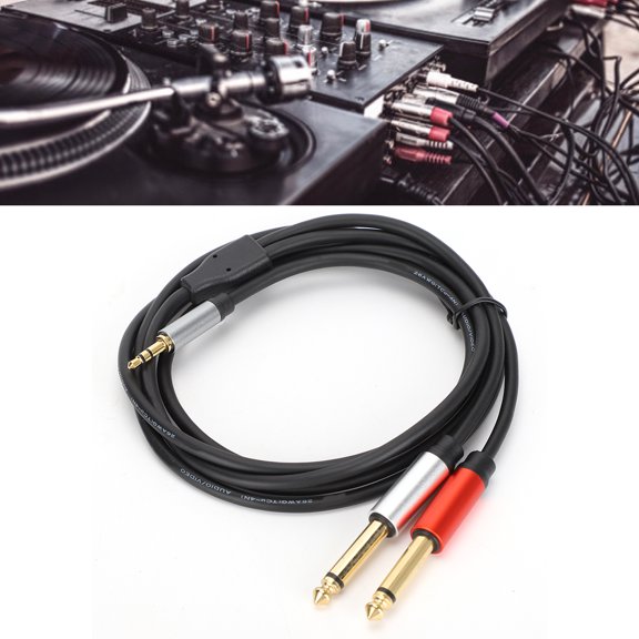 Brynna Portable Audio Cable Audio Cable, 2 in 1 Splitter Audio Cables for Signal Transmission