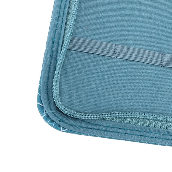Brynna Portable Knitting Needle Case Knitting Needle Storage Bag, Multi Functional Rhombus Lattice Pattern Accurate Size 600D Oxford Fabric Knitting Needle Case Non Slip Lightweight for Travel