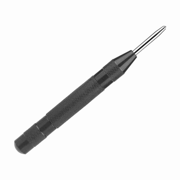 Brynna Punching Tool High Speed Steel Automatic Center Punch Spring Loaded Mechanism for Marking Punching, Durable Material