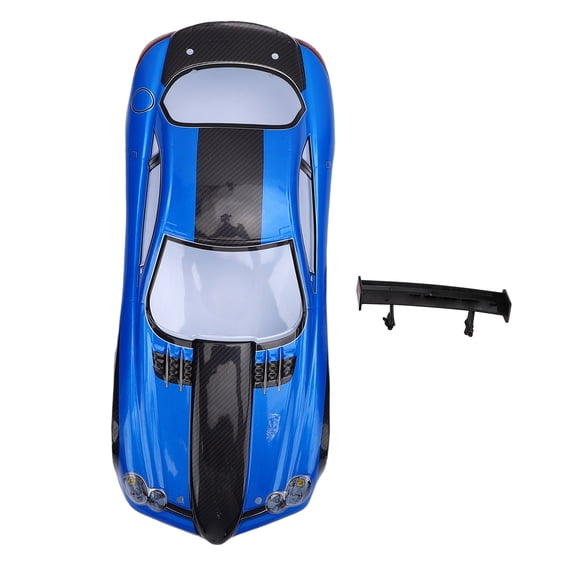 Brynna RC Car Shell and Rear WingCar 1/10 Scale RC Car Body Shell Universal Remote Control Car Shell Frame and Rear Wing for 26cm Wheelbase Racing Cars