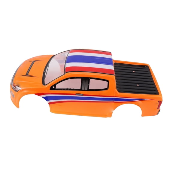 Brynna RC Car Spare PartsRc 1/10 Scale RC Car Body Shell Accessory Spare Parts Remote Control Truck Body Shell for 26cm Wheelbase Coloured Flag Pattern
