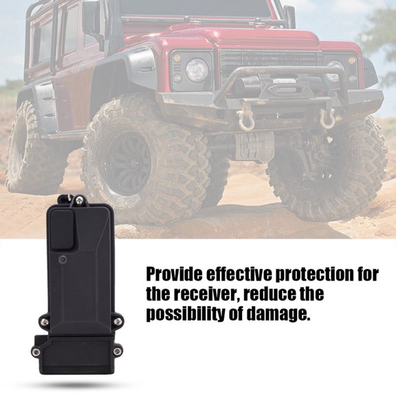 Brynna RC PartRC Car Receiver Box, Waterproof RC Receiver Box for -4