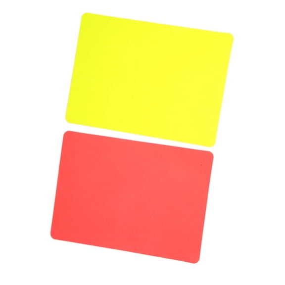 Brynna Referee ToolFootball Red Yellow Cards Record Soccer Games Referee Tool Made of Premium PVC Material Easy to Use for Soccer Matches