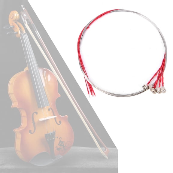 Brynna Replacement Strings STEEL E STRINGS REPLACEMENT BRIGHT CLEAR SOUND RAPID RESPONSE VIOLIN 3/4 4/4 SIZE