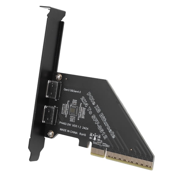 Brynna SFF 8611 External Graphics CardPCIe 4.0 X8 To Oculink Card, External SFF 8612 Adapter Card Plug and Play for NVMe SSD GPU EGPU