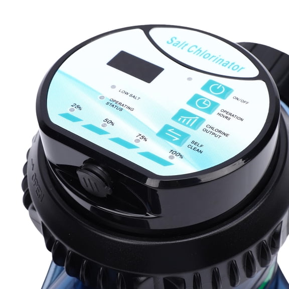 Brynna Self Cleaning Salt Cl Generator Generator Saltwater Chlorinator 10g/h Smart Control Self Cleaning Pool Salt Cl Generator for 45m Pool Hot Tubs SPA