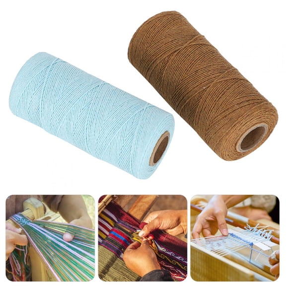 Brynna Sewing Supplies Cotton Thread, Knit Yarn Brown and Light Blue for Knitting Carpets for Knitting Ribbons for Knitting Blankets