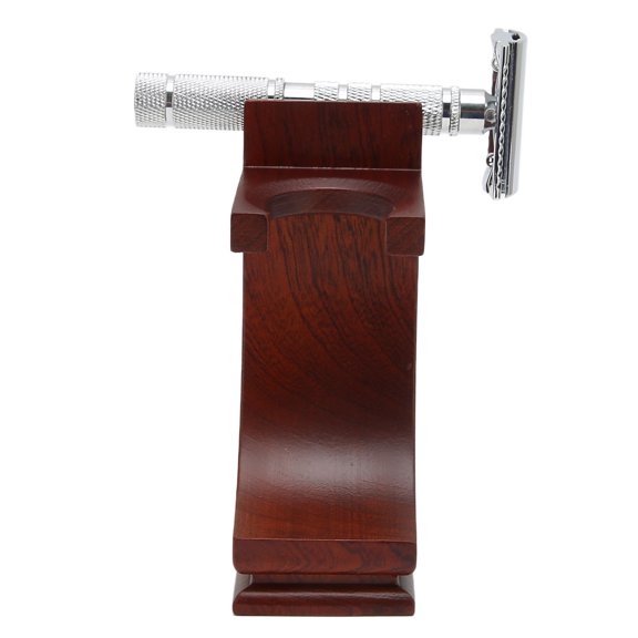 Brynna Shave Stand Razors Storage Stand, Strong Practicality Wood Brush Razors Drip Stand for Home